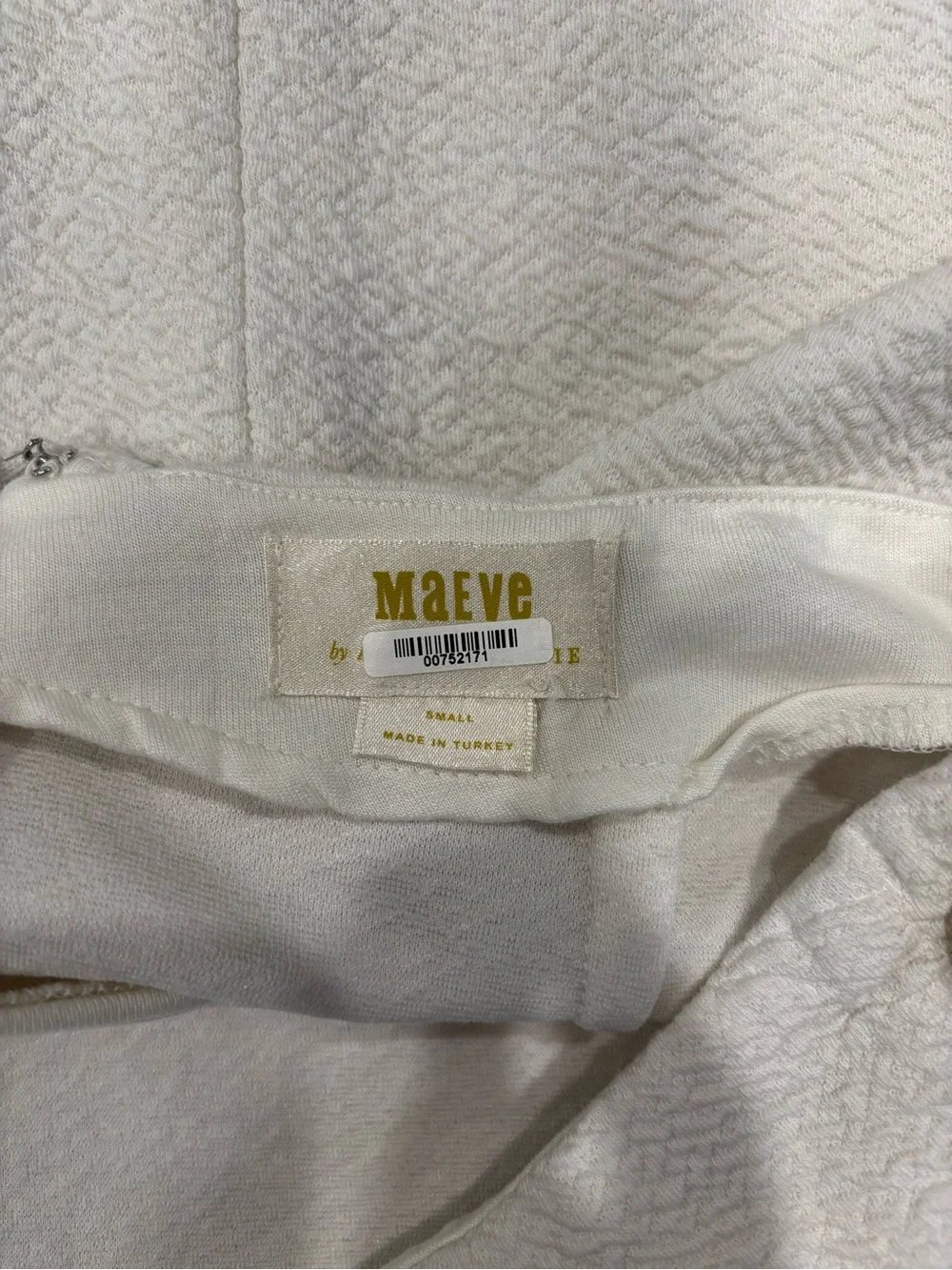 Maeve | Ivory Wrap Mini Skirt | Size Small